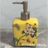 Garrafa de banheiro de luxo leve, frasco de desinfetante para as mãos, loção, prensagem, garrafa vazia, gel de banho, xampu, impressão de cerâmica, engarrafada, transfronteiriça