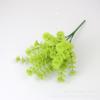 Grama artificial 7 garfos planta flor de plástico parede planta verde joia divisória arranjo de flores decoração de jardinagem decoração de baunilha flor artificial