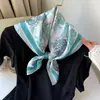 Bufanda de Seda para Cuello 70 Cuadrada para Mujer Japonesa con Estampado Floral Bufanda Profesional Chal Bufanda Decorativa Pañuelo para la Cabeza Comercio Exterior