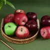 Modelo de Fruta Serpiente Simulación Pesos Manzana Falsa Manzana Verde Boceto de Fruta Accesorios de Fotografía Adornos para Escaparates Decoraciones