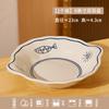 Set de Vajilla Creativa Estilo Japonés Xiaohongshu para Uso en Casa, Bol de Arroz, Bol de Ramen, Bol de Sopa Cerámico Retro con Doble Asa, Bol para Ensalada