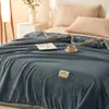 Manta Cubresofá Manta Invierno Engrosada Chal para Siesta en Oficina Felpa de Coral Manta para Aire Acondicionado Todas las Estaciones Universal Venta al por Mayor