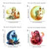 Exclusivo Transfronterizo Vacaciones y Tres Gatitos Jugando con Bolas de Estambre Calcomanías Luminosas para Interruptor Sala de Estar Dormitorio Enchufe Calcomanías Autoadhesivas
