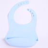 Bolsa de cena de silicona para niños Babero de cena para bebés Bata de silicona impermeable para niños Portátil de silicona Fácil de limpiar