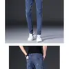 Pantalones Azules-Grises Nuevos para Hombre de Pierna Recta Suelta Otoño Marca de Alta Gama Tendencia Elásticos Versátiles Adelgazantes Casuales Largos Venta al por Mayor
