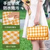 Tapete Portátil para Passeio de Primavera Pano de Piquenique Estilo Ins Tapete de Acampamento Essenciais de Piquenique Tapete de Piquenique Tapete Externo à Prova de Umidade
