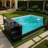 Piscina de fibra de vidro integrada para quintal externo, piscina pronta para uso doméstico, direto do fabricante