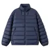 Tendencia Otoño e Invierno Nuevo Color Sólido Cortavientos Cuello Alto Chaqueta de Plumas Hombres Protección contra el Frío Cálido Plumón de Pato Top de Plumas Pareja de Hombres