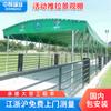 Cobertizo móvil de fábrica para paisajismo, toldo eléctrico retráctil, plegable, resistente a la lluvia, para logística, deslizante, para almacén