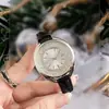 Reloj Redondo para Mujer de Venta Caliente Transfronteriza, Simple y Moderno, Elegante y Exquisito Reloj para Mujer con Cuarzo y Correa de Cuero Incrustado de Diamantes