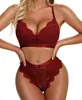 Sueño de Elegancia Aliexpress Europeo y Americano En Stock Nuevo Conjunto Puro Deseo Sexy Encaje Tres Piezas Lencería Al por Mayor desde Fabricante