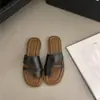 Conjunto de Sandalias Casuales para Dedos del Pie con Sentido de Diseño de Nicho Ropa de Verano Transfronteriza Shopee Sandalias Romanas Retro de Suela Suave para Mujer