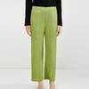 Pantalones casuales versátiles de primavera y verano de Miyake para mujer, pantalones casuales elásticos simples, holgados y cómodos para mujer, pantalones plisados, pantalones rectos