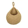 Bolsa de Red de Gota de Agua de Cuerda de Algodón Transfronteriza Tejida a Mano Red de Almacenamiento Colgante Cocina Cuerda de Cáñamo Cesta Colgante de Frutas Bolsillo Colgante de Pared