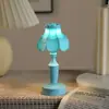 Luz de Noche de Loto Transfronteriza Lámpara de Mesa Pequeña LED Retro Europea Decoración de Mesa de Dormitorio Luz Ambiental Decorativa