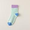 Calcetines Zhuji para mujer primavera y verano nuevos calcetines color dopamina marea calcetines de algodón transpirables desodorantes absorbentes de sudor de fibra de bambú al por mayor