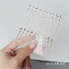Aha ¡Sueña en Grande y Estrellas Pequeñas Lindas Pegatinas para Uñas Arte de Uñas Estrella Creciente Estilo Japonés Dorado y Plateado Negro y Blanco Decoraciones para Uñas