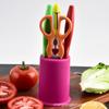 Venta al por mayor directa de fábrica, cuchillo de fruta, cuchillo, tijeras, juego de cuchillos de acero inoxidable para cocina doméstica, juego de cinco piezas