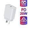 Carregador Australiano PD20W Certificação SAA Australiana Aplicável ao Telefone Celular Apple 15/14Pro Cabeça de Carregamento Rápido