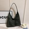 2025 Primavera Transfronteriza Nueva Bolsa Bolsa de Moda Gran Capacidad Combinable Bolso de Hombro Vintage Esmerilado Tipo Cubo