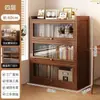 Estante de armazenamento para livros, estante autoportante, armário de armazenamento embutido na parede para uso doméstico na sala de estar, armário à prova de poeira sem madeira maciça