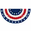 Amazon Transfronteiriça 2027 Novo Produto Dia da Independência dos EUA Bandeira Semicircular Festival Transfronteiriço Decoração de Varanda Festa no Quintal Pano