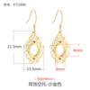 Ganchos para Pendientes de Plata de Ley 925 Accesorios Pendientes de Jade Pendientes Ganchos Vacíos DIY Pendientes con Hebilla de Seguridad Color Oro Rosa Soporte Vacío para Mujer