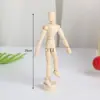 Boceto de Arte Muñeca Articulada Especial Flexible Móvil Pintura Modelo Hombre de Madera Personalizado Madera de Loto Humano Artificial Adornos