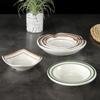 Vajilla de melamina imitación porcelana restaurante de comida rápida guarnición plato para salsa de soya plato para condimentos plato para dip plato de plástico para bocadillos comercial