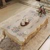 Mantel de mesa de centro de estilo europeo con forma especial, impermeable y resistente al aceite, no lavable, de cuero de alta calidad, para comedor.