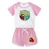 Traje Nuevo para Niños 2023 Ropa de Verano para Niños Pantalones Cortos para Bebé Camiseta de Manga Corta Pantalones Cortos Deportivos Casuales Conjunto de Dos Piezas Moderno