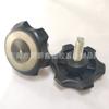 Pie ajustable de plástico flor de ciruelo de 55 mm-m8 pie ajustable con pegamento pie ajustable para gabinete pie para muebles