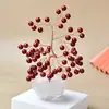 Árbol de la Fortuna de Cristal de Cinabrio, Árbol de la Fortuna con Grava de Cristal, Decoración de Oficina, Árbol con Base de Cuenco de Tesoro de Vidrio, Hecho a Mano