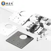 Placa de Fijación para Bisagra de Acero Inoxidable Placa de Reparación de Bisagra para Puerta de Mueble y Gabinete Junta Herramienta de Reparación de Refuerzo para Instalación de Bisagra