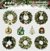 Paquete de Pegatinas Retro Story Colección Corona de Navidad Serie Tema Navideño Hecho a Mano Decorativas DIY 10 Hojas 6 Estilos