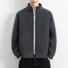 Sudadera con capucha de forro polar para hombre Otoño e Invierno Estilo Masculino Sherpa Moda Casual Versátil Chaqueta con Cuello Alto Ropa de Abrigo para Hombre