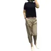 Fuerte 163 Gran Belleza Yiyuan 2022 Verano Nuevo Traje de Moda de Una Sola Fila Mangas Cortas Pantalones Casuales Adelgazantes para Mujer
