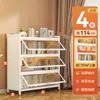 Estantería de acero, estantería infantil de pie, armario de almacenamiento, estante integrado de pared, armario de almacenamiento a prueba de polvo para rellenar huecos para sala de estar