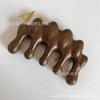 Atacado pente de massagem de sândalo verde dourado com cinco dedos, massagem raspadora de bola, cabeça meridiana de cinco dentes, agitação de bola, viva o mesmo