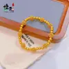 Estilo Loja de Ouro Ouro de Areia Antigo Fio de Ouro Vazado Bola de Filigrana Pulseira para Mulheres Estilo Chinês Retro Hortênsia Contas de Transferência Pulseira Pulseira