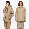 Nueva Chaqueta de Esquí Térmica de una Sola Capa con Bloqueo de Nieve, Impermeable, Cortavientos, Resistente al Frío, Top Profesional para Snowboard para Hombres, Ropa de Trabajo para Exteriores