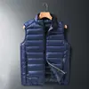 Chaleco Grueso de Algodón con Relleno de Plumón Nuevo para Otoño e Invierno 2026 para Hombres Jóvenes, Chaleco Chaqueta Casual de Talla Grande de Moda para Hombre
