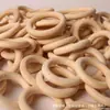 12-150mm Cor Natural da Madeira Anéis de Madeira Círculos Acessórios para Artesanato DIY Anéis para Pendurar Fivelas de Bolsa Anéis de Madeira para Cortina