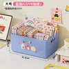 Caixa de Armazenamento Dobrável Organizador de Mesa Lanches Brinquedos Caixa Gaveta Doméstica Cesta de Cozinha Cesta Plástica Lixeira Espessa