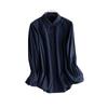 Camisa Clásica Delgada Colorida de Manga Larga para Mujer Verano 2025 Nuevo Perfil Elegante Commuter Sencilla Slim