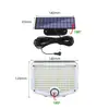 Nueva lámpara de pared solar dividida de cabeza única impermeable para exteriores, inducción del cuerpo humano, lámpara solar para jardín, garaje, calle
