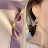Aguja de plata 925, diseño de nicho, aretes de puesto de mercado nocturno, fuente mayorista, aretes de moda estilo coreano, aretes populares