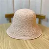 Nuevo sombrero de pescador estilo japonés sombrero de cubo combinable para mujer primavera verano otoño transpirable protección solar sombrero para el sol estilo coreano tejido hueco