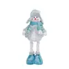 Papai Noel de Pelúcia Tricô Elástico de Natal, Boneco de Neve, Rena, Boneca de Natal Criativa Elástica