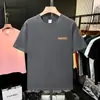 Transfronteiriça 2026 Nova Camiseta Masculina 100% Algodão Gola Redonda Versátil Manga Curta Casual Simples Estampada Top Masculino de Meia Manga